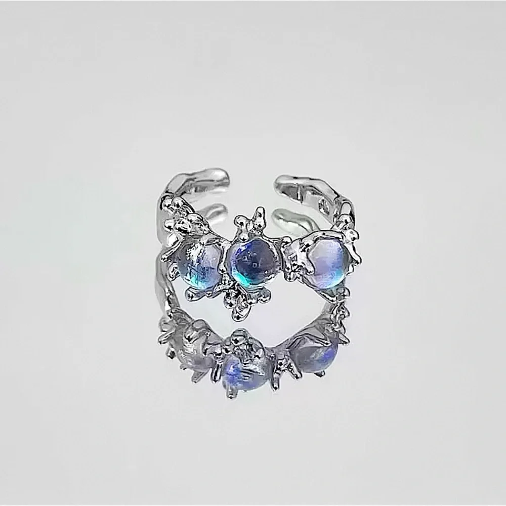 ⚜️𝟯𝟬%𝗢𝗙𝗙 𝗯𝘂𝗻𝗱𝗹𝗲𝘀 𝟯+⚜️ NEW Moonstone Adjustable Ring - Picture 4 of 13